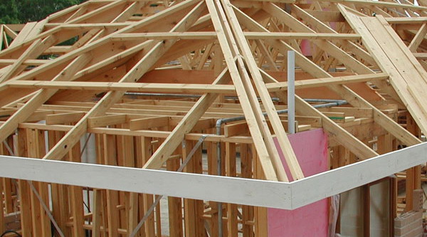 rangka atap kayu
