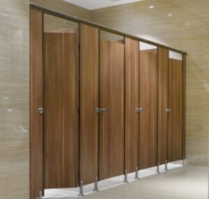 standard cubicle toilet
