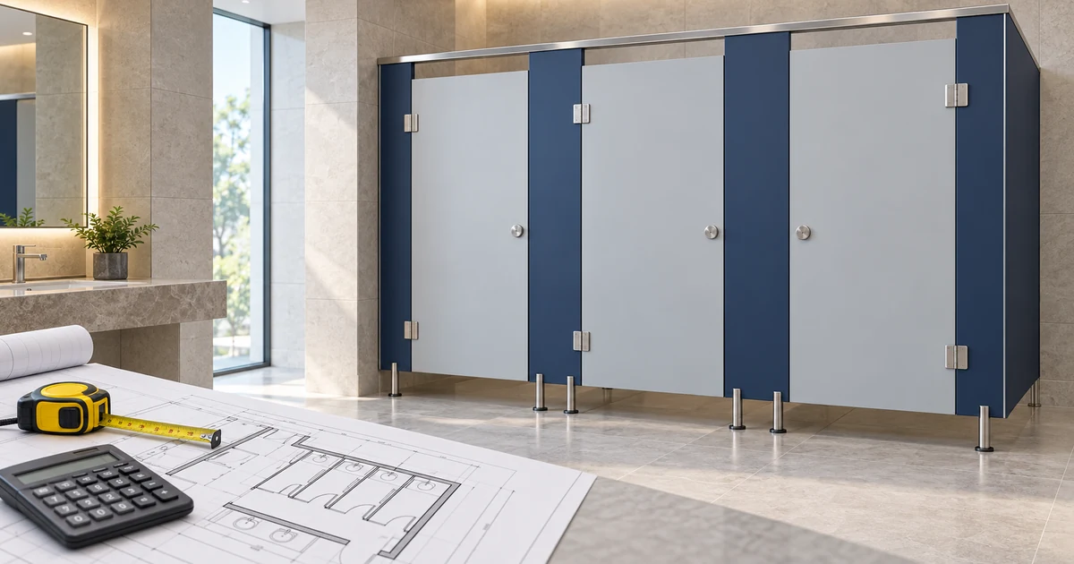 Cara menghitung kebutuhan partisi toilet cubicle untuk gedung